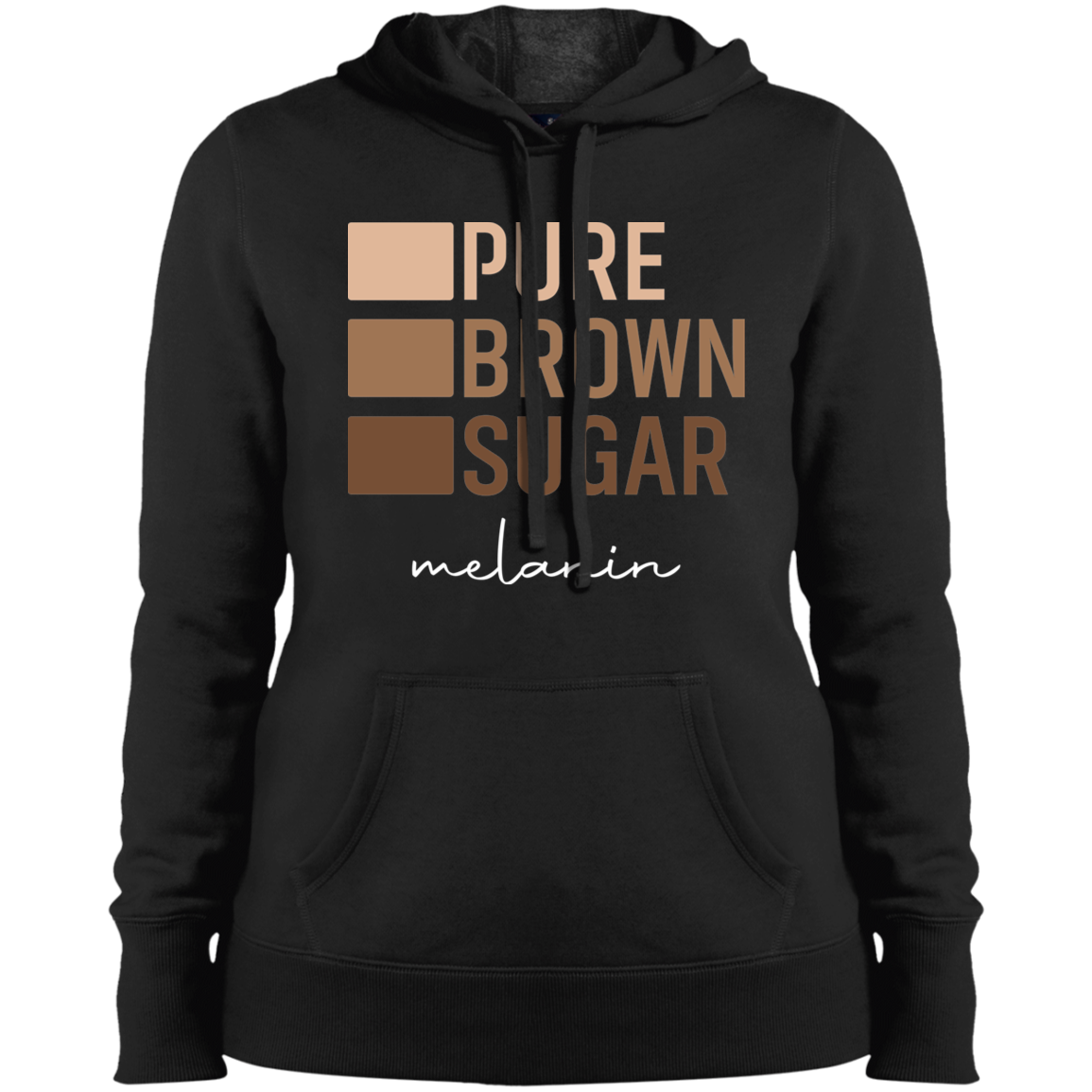 Women's Pure Brown Sugar Pullover Hooded Sweatshirt