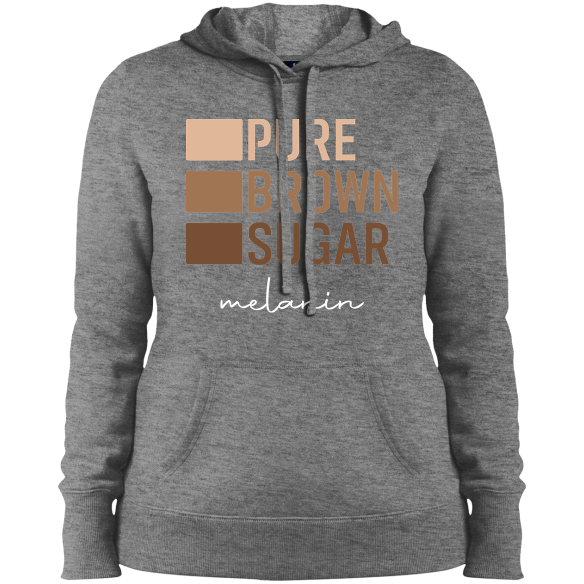 Women's Pure Brown Sugar Pullover Hooded Sweatshirt