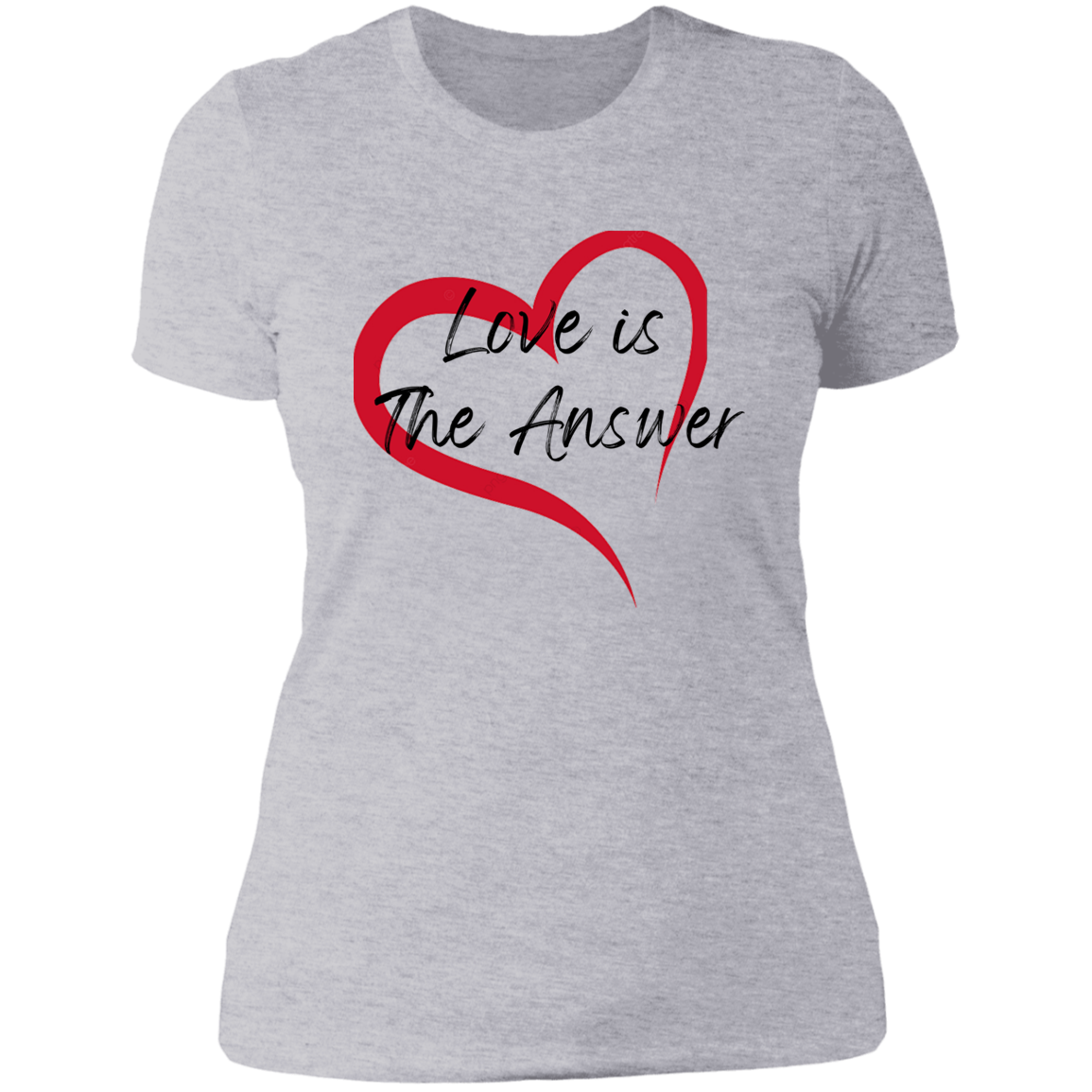 Women's Love Is The Answer Boyfriend T-Shirt