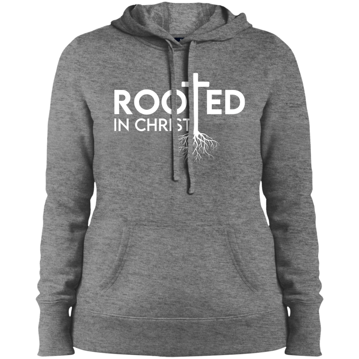 Women's Rooted In Christ Pullover Hooded Sweatshirt