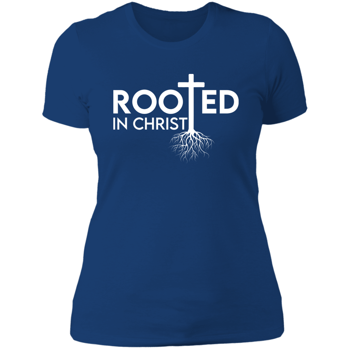 Women's Rooted In Christ Boyfriend T-Shirt