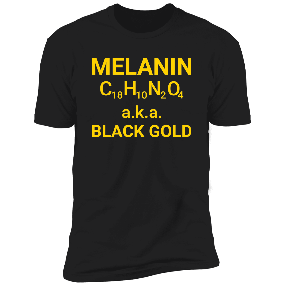 Men's Melanin Black Gold Premium Short Sleeve T-Shirt