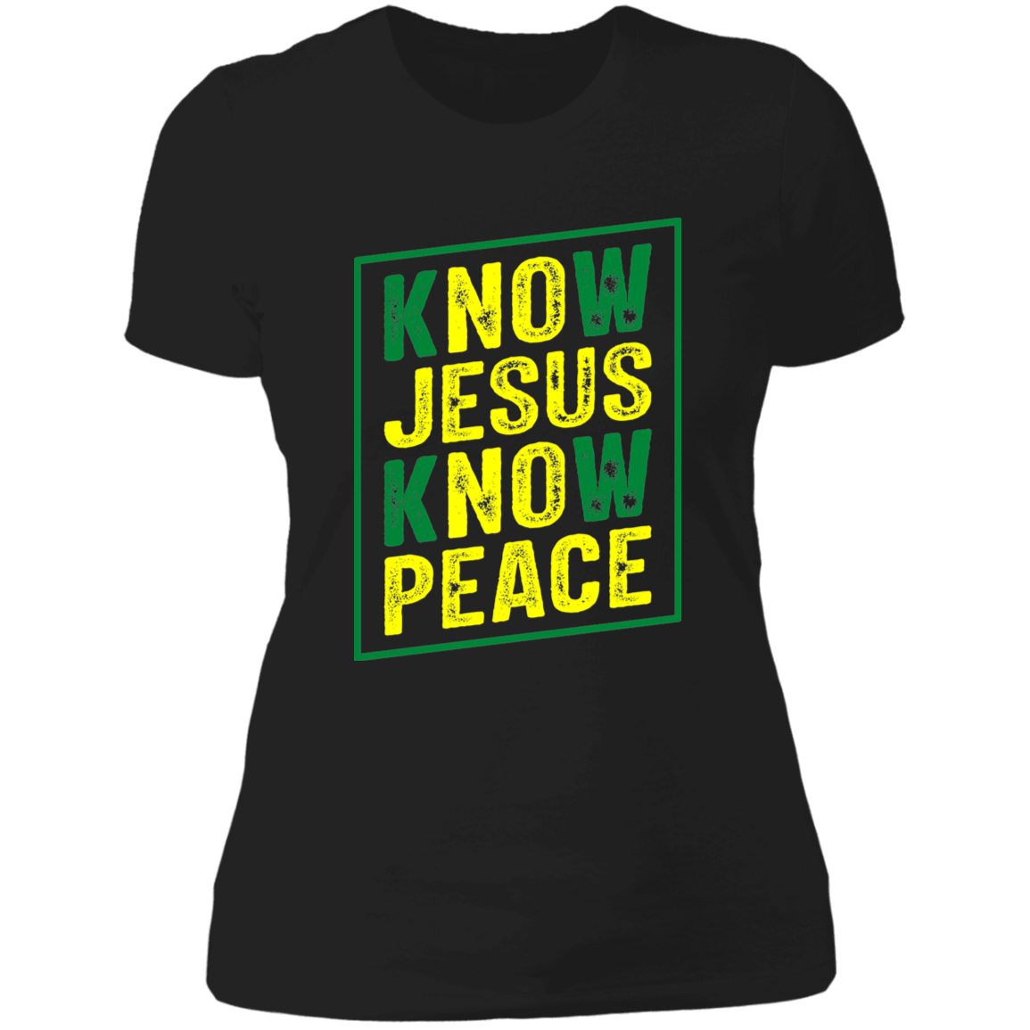 Women's Know Jesus Know Peace Boyfriend T-Shirt