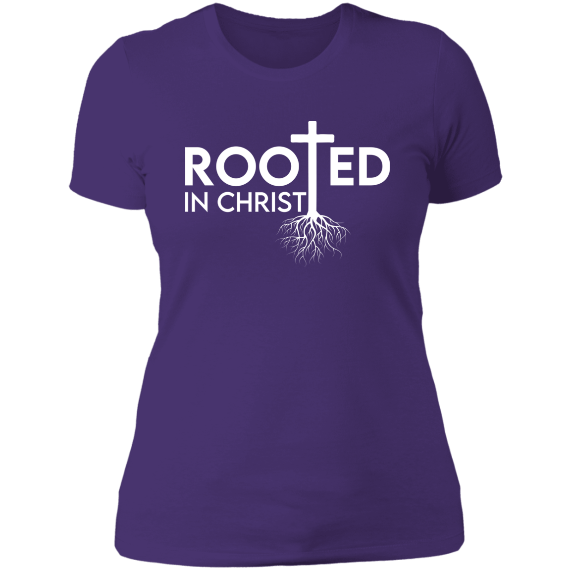 Women's Rooted In Christ Boyfriend T-Shirt