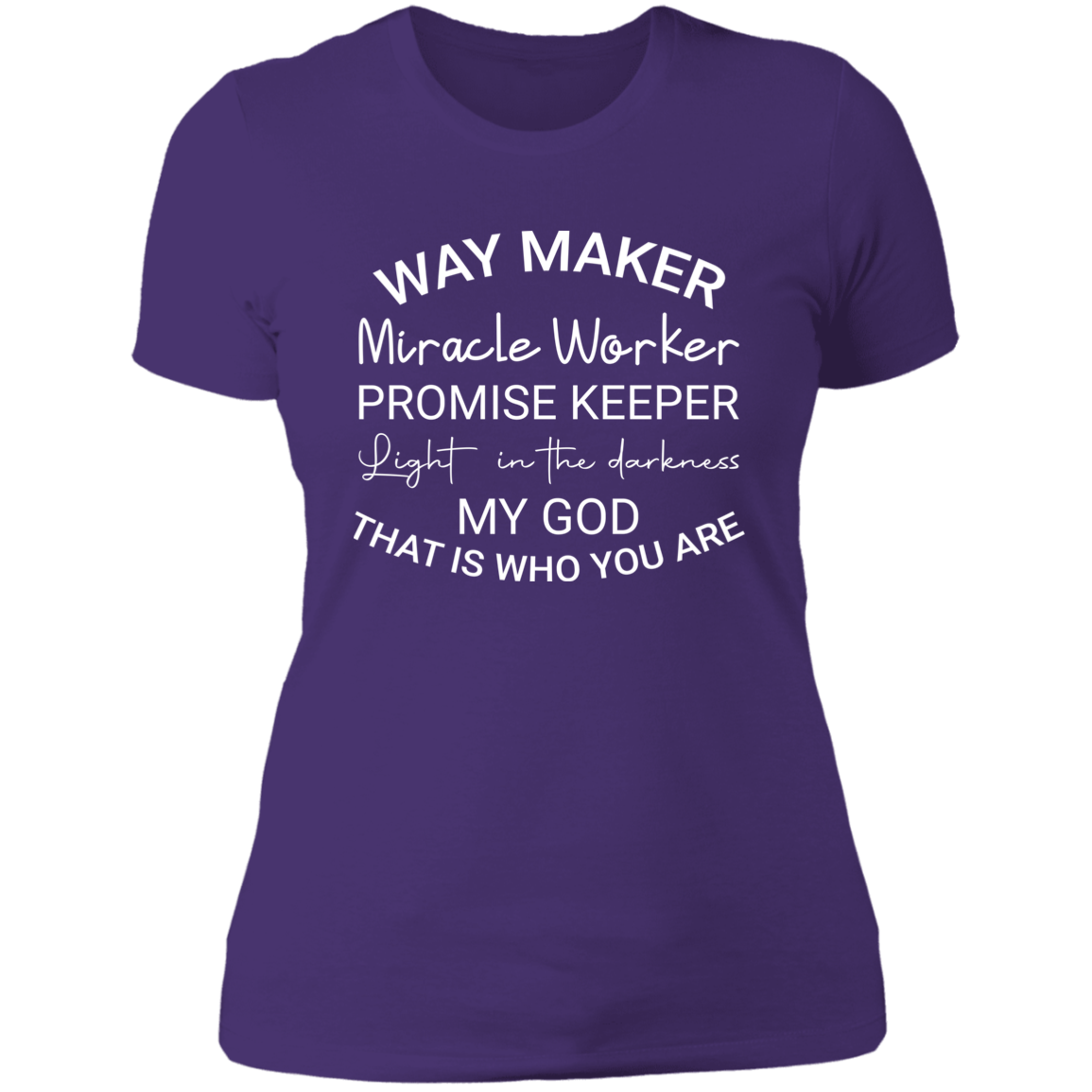 Women's Way Maker Miracle Worker Boyfriend T-Shirt