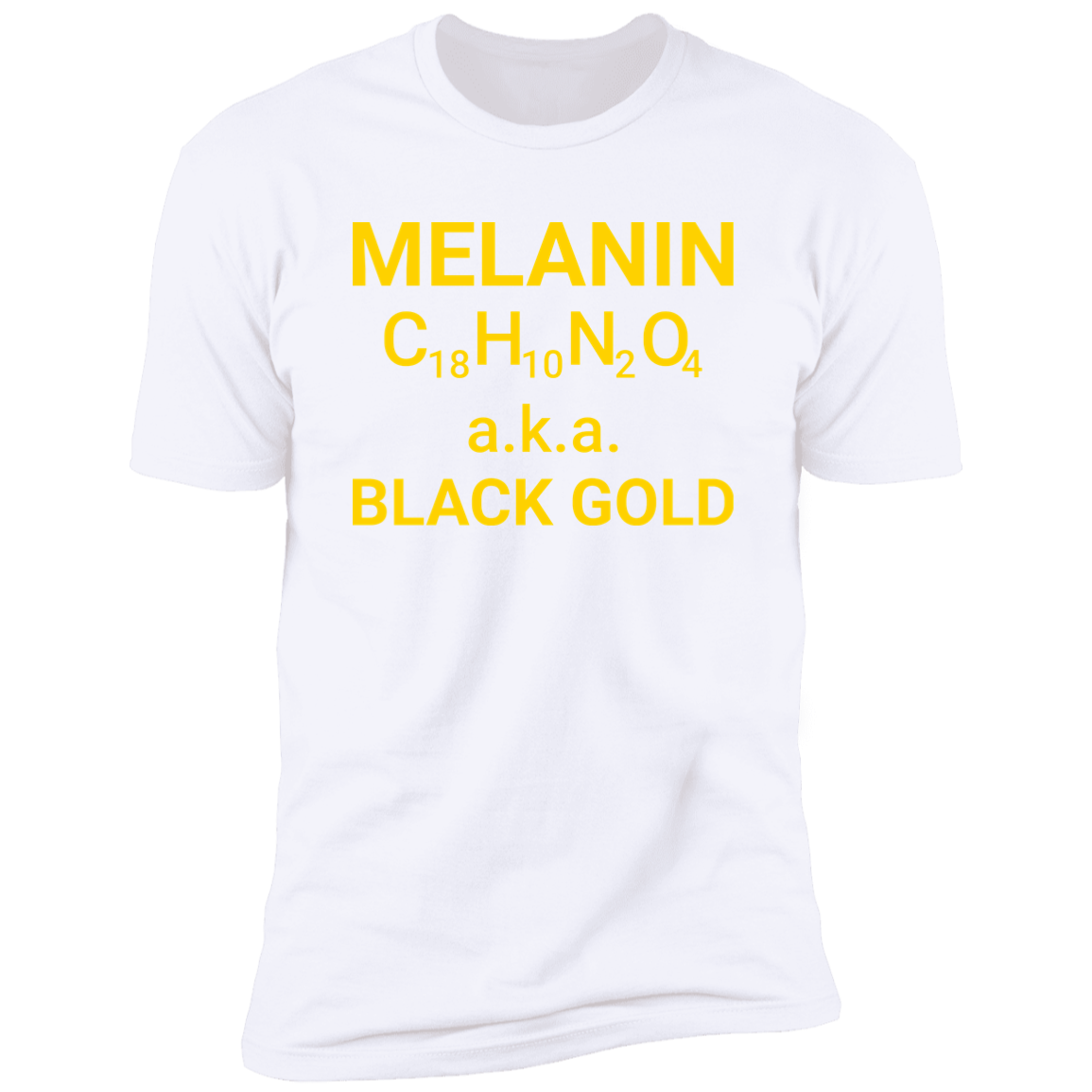 Men's Melanin Black Gold Premium Short Sleeve T-Shirt