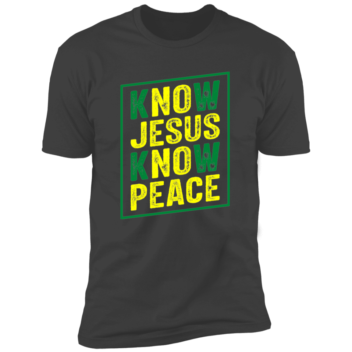 Men's Know Jesus Know Peace Premium Short Sleeve T-Shirt