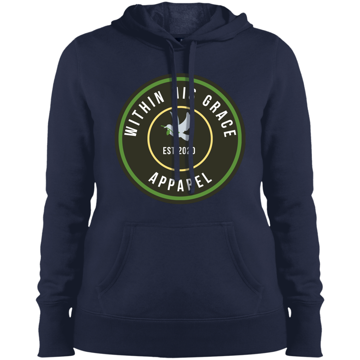 Women's Within His Grace Apparel Logo Pullover Hooded Sweatshirt