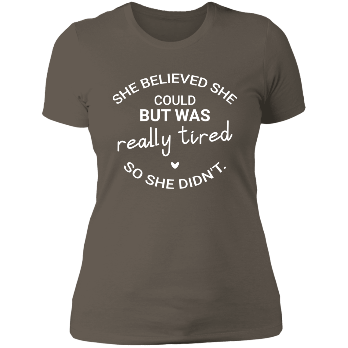 Women's She Was Really Tired Boyfriend T-Shirt