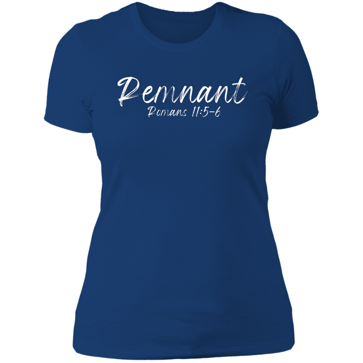 Women's Remnant Romans 11:5-6 Boyfriend T-Shirt