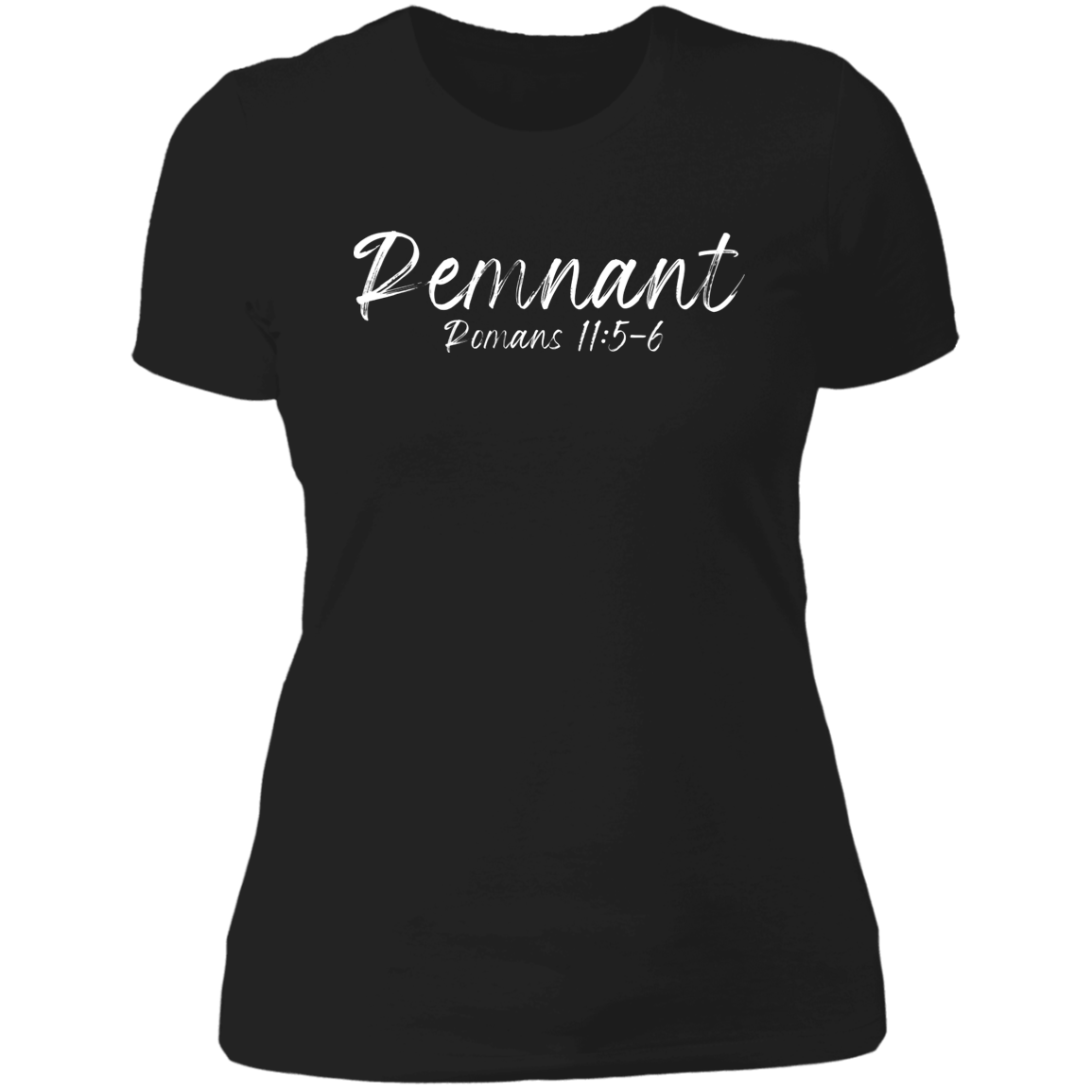 Women's Remnant Romans 11:5-6 Boyfriend T-Shirt