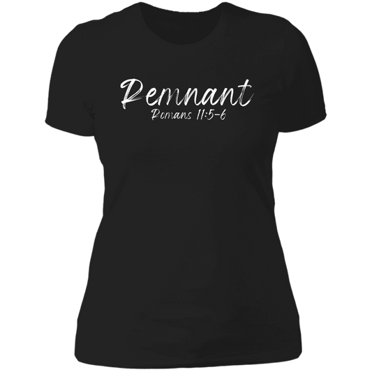 Women's Remnant Romans 11:5-6 Boyfriend T-Shirt