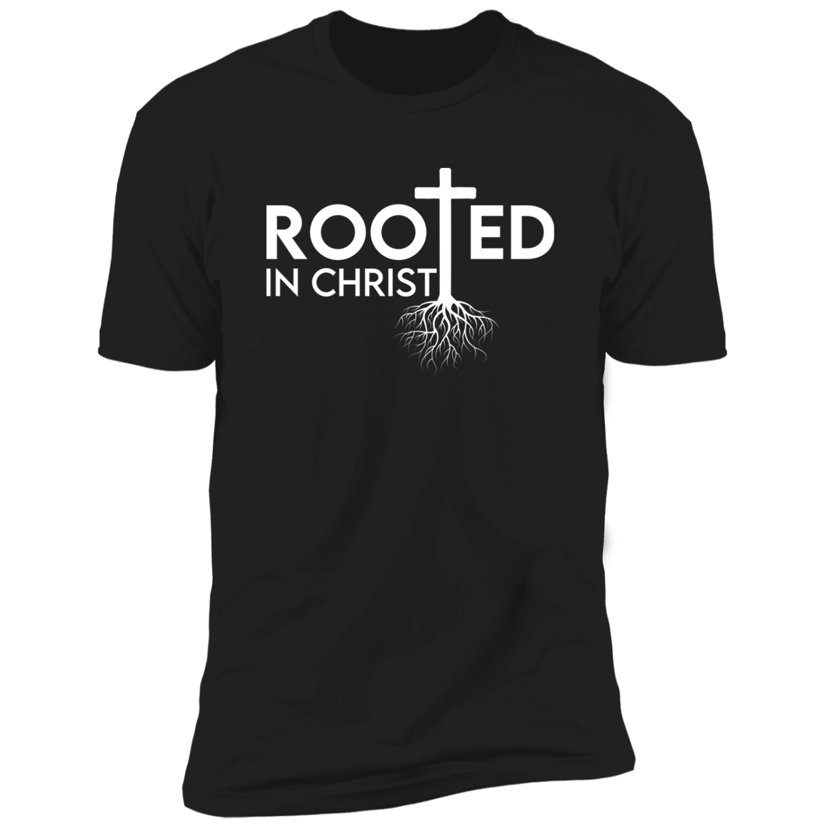 Men's Rooted In Christ Premium Short Sleeve T-Shirt