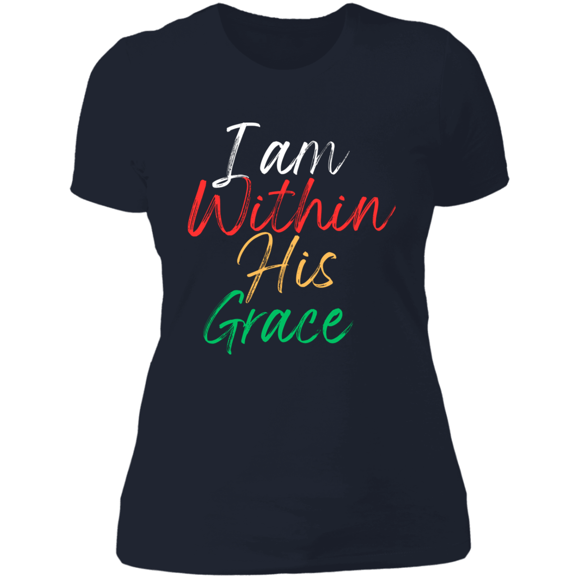 Women's I Am Within His Grace Boyfriend T-Shirt