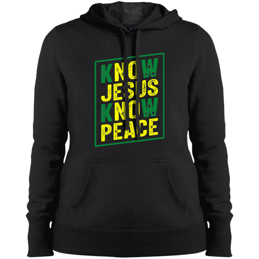 Women's Know Jesus Know Peace Pullover Hooded Sweatshirt