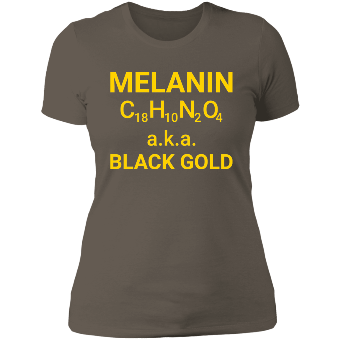 Women's Melanin Black Gold Boyfriend T-Shirt