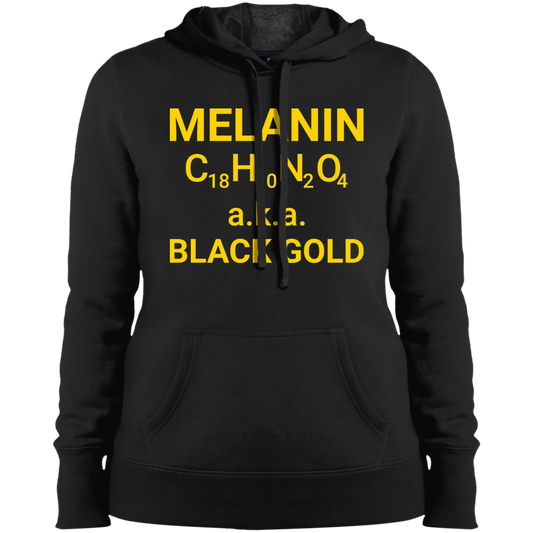 Women's Melanin Black Gold Pullover Hooded Sweatshirt