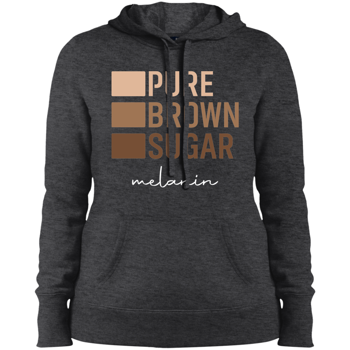 Women's Pure Brown Sugar Pullover Hooded Sweatshirt