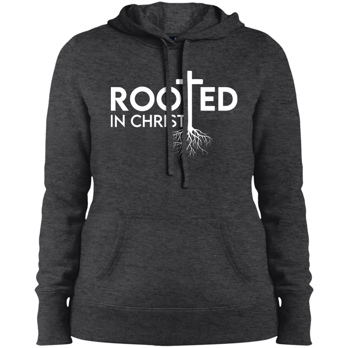 Women's Rooted In Christ Pullover Hooded Sweatshirt