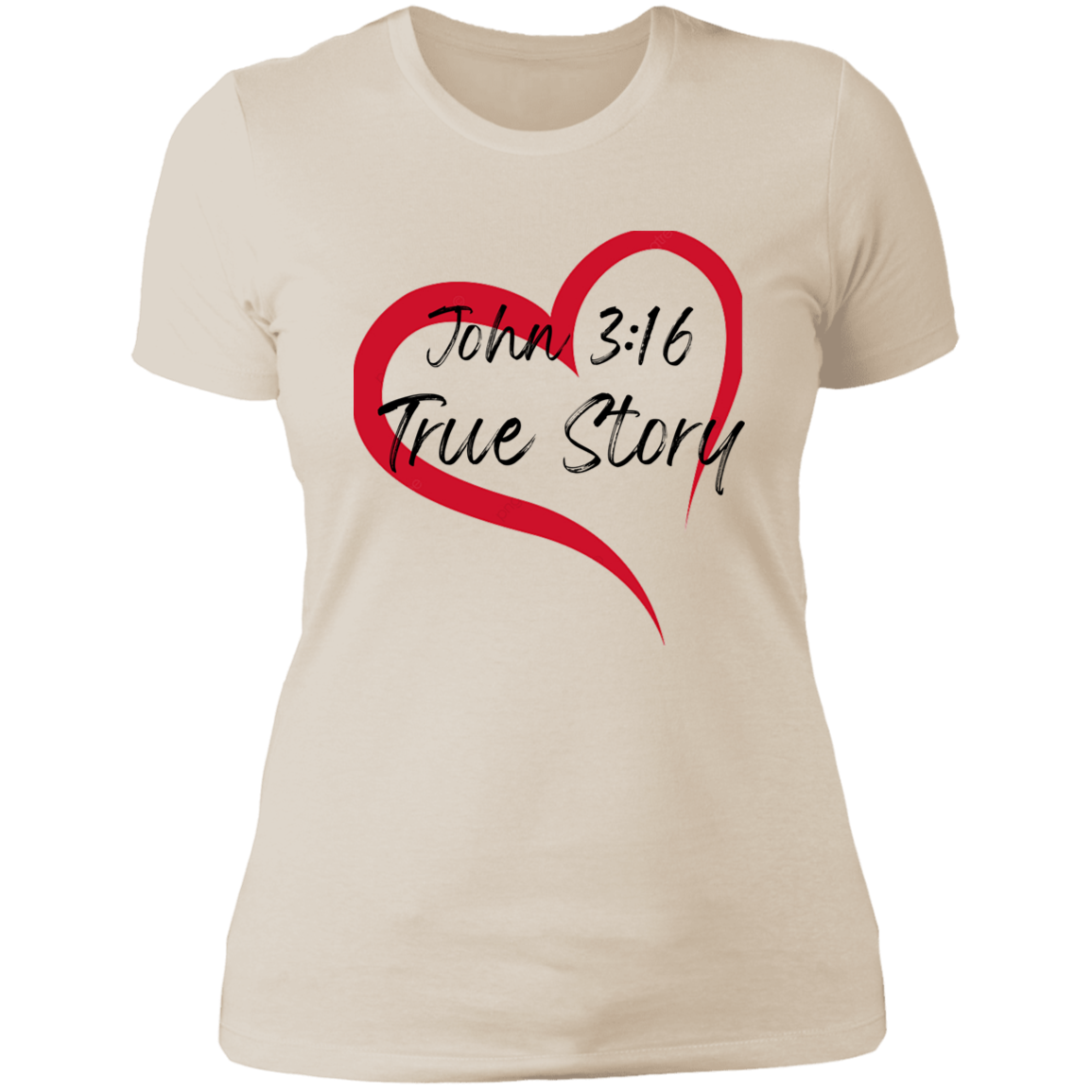 Women's True Story John 3:16 Boyfriend T-Shirt