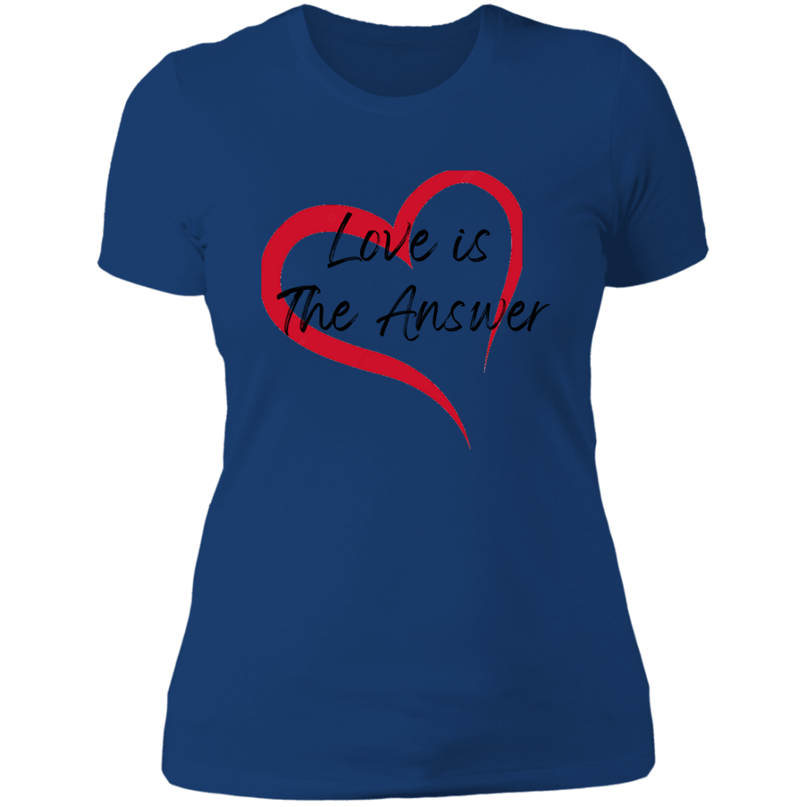 Women's Love Is The Answer Boyfriend T-Shirt