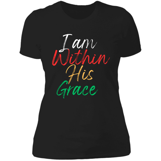 Women's I Am Within His Grace Boyfriend T-Shirt