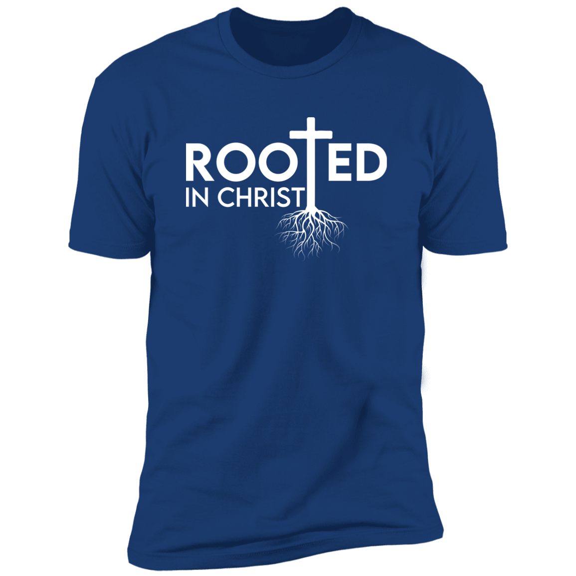 Men's Rooted In Christ Premium Short Sleeve T-Shirt