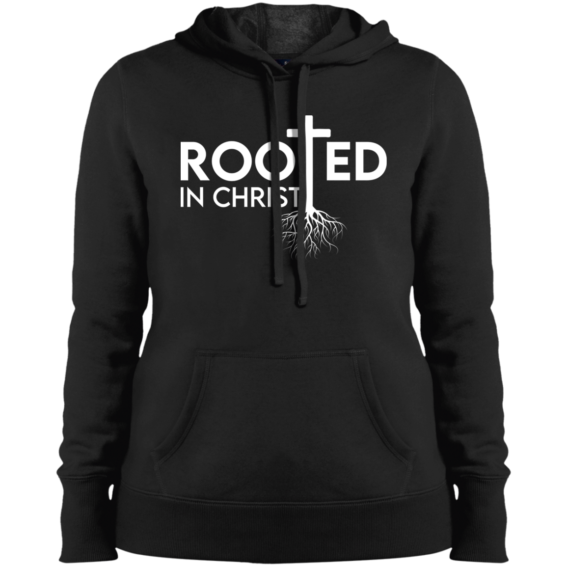 Women's Rooted In Christ Pullover Hooded Sweatshirt