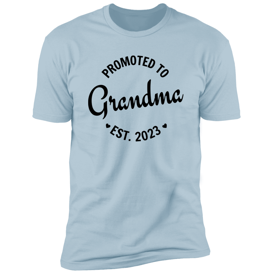 Women's Promoted to New Grandma Customized Premium Short Sleeve T-Shirt