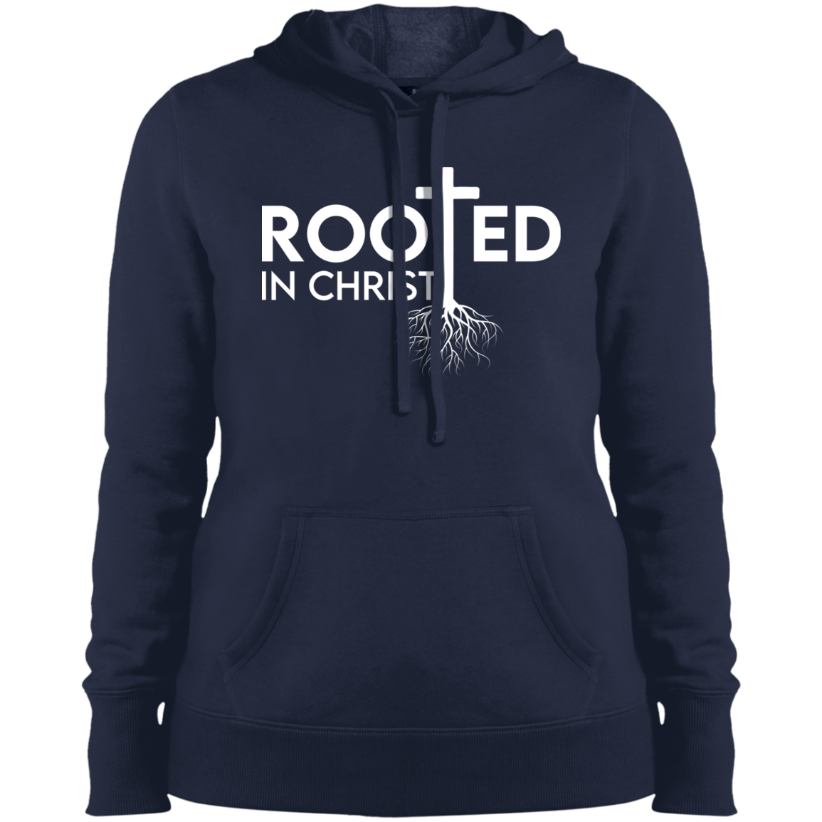 Women's Rooted In Christ Pullover Hooded Sweatshirt