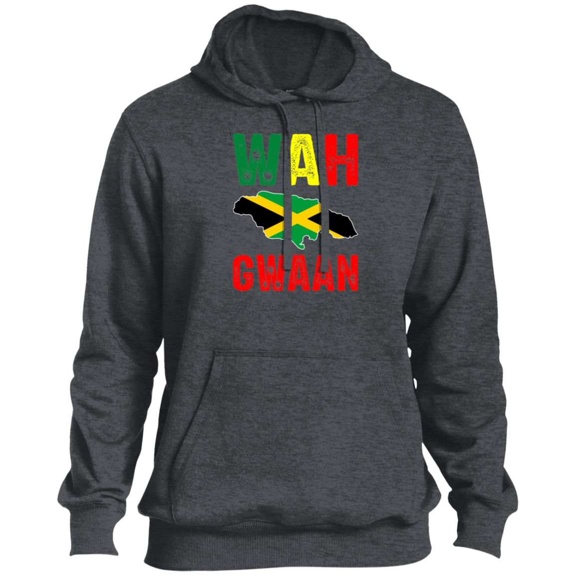 Men's Wah Gwaan Jamaica Rasta Reggae Yardie Pullover Hooded Sweatshirt