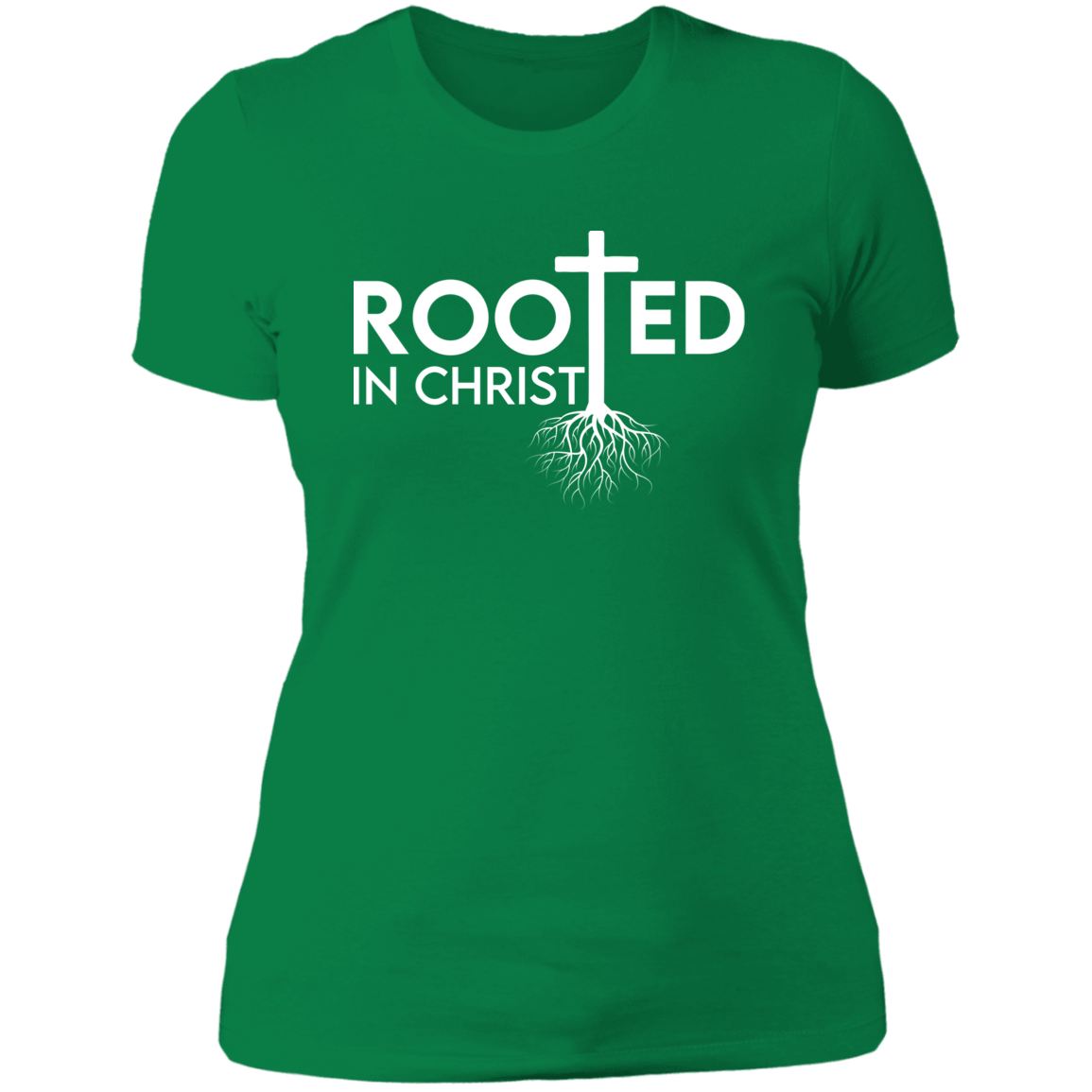 Women's Rooted In Christ Boyfriend T-Shirt