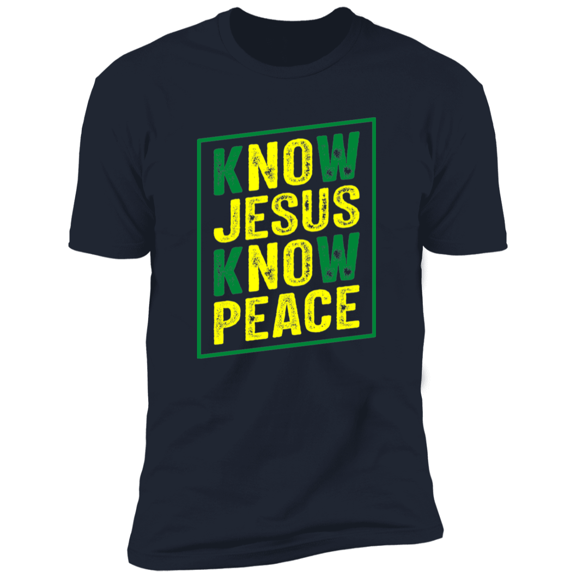 Men's Know Jesus Know Peace Premium Short Sleeve T-Shirt