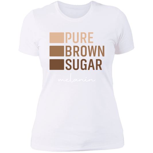 Women's Pure Brown Sugar Melanin Boyfriend T-Shirt