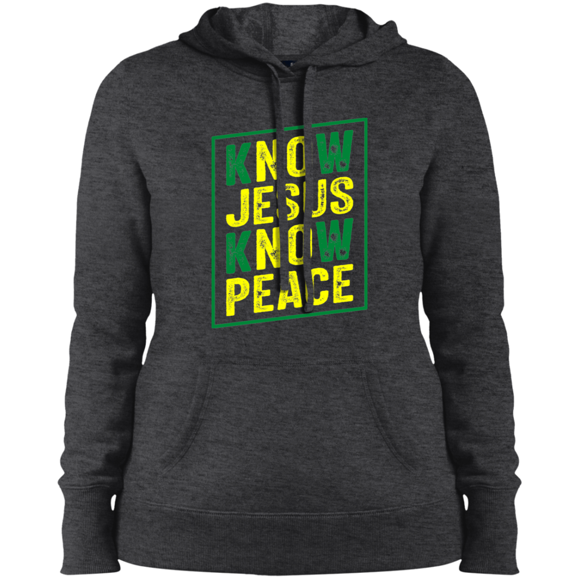 Women's Know Jesus Know Peace Pullover Hooded Sweatshirt