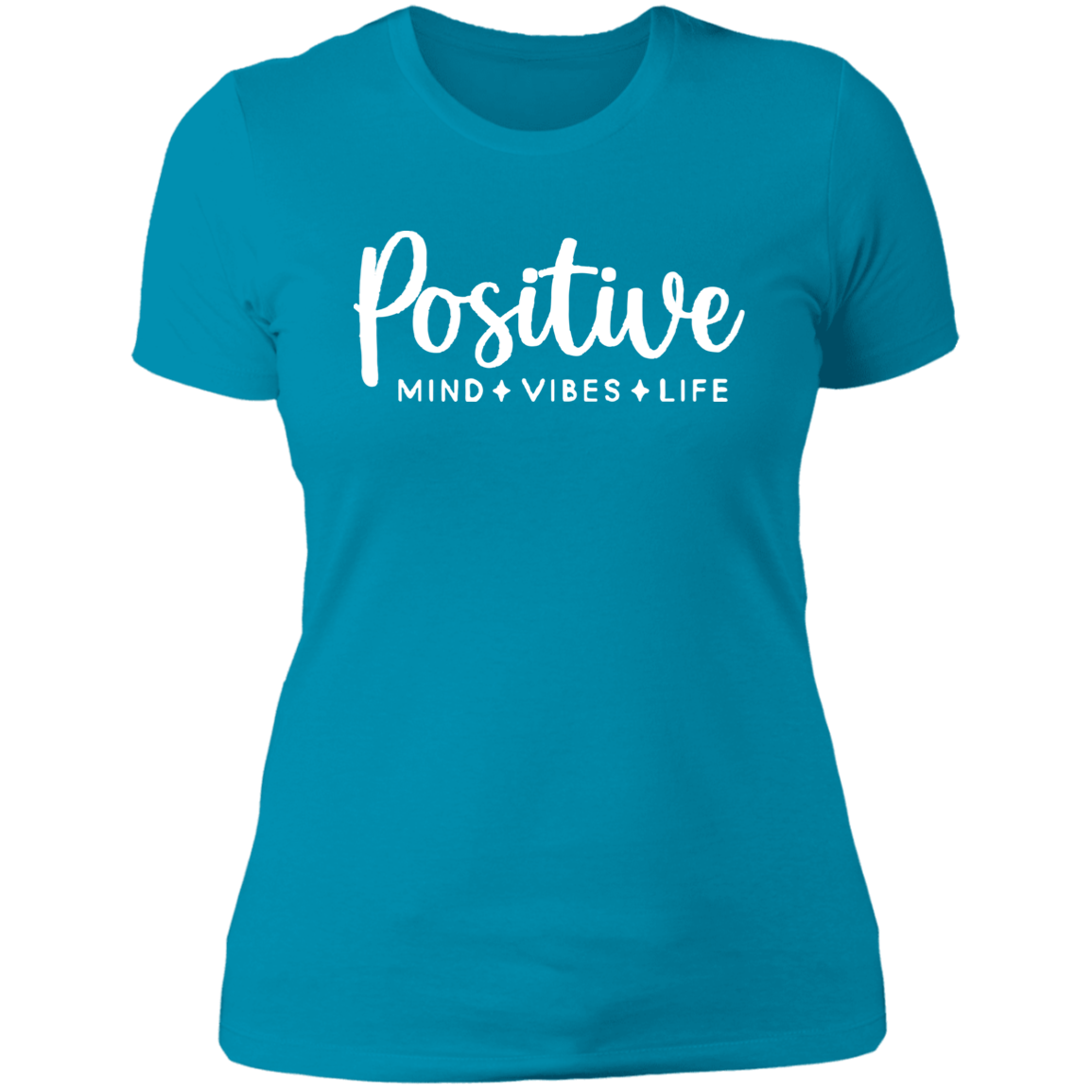 Women's Positive Vibes Mind Life Boyfriend T-Shirt