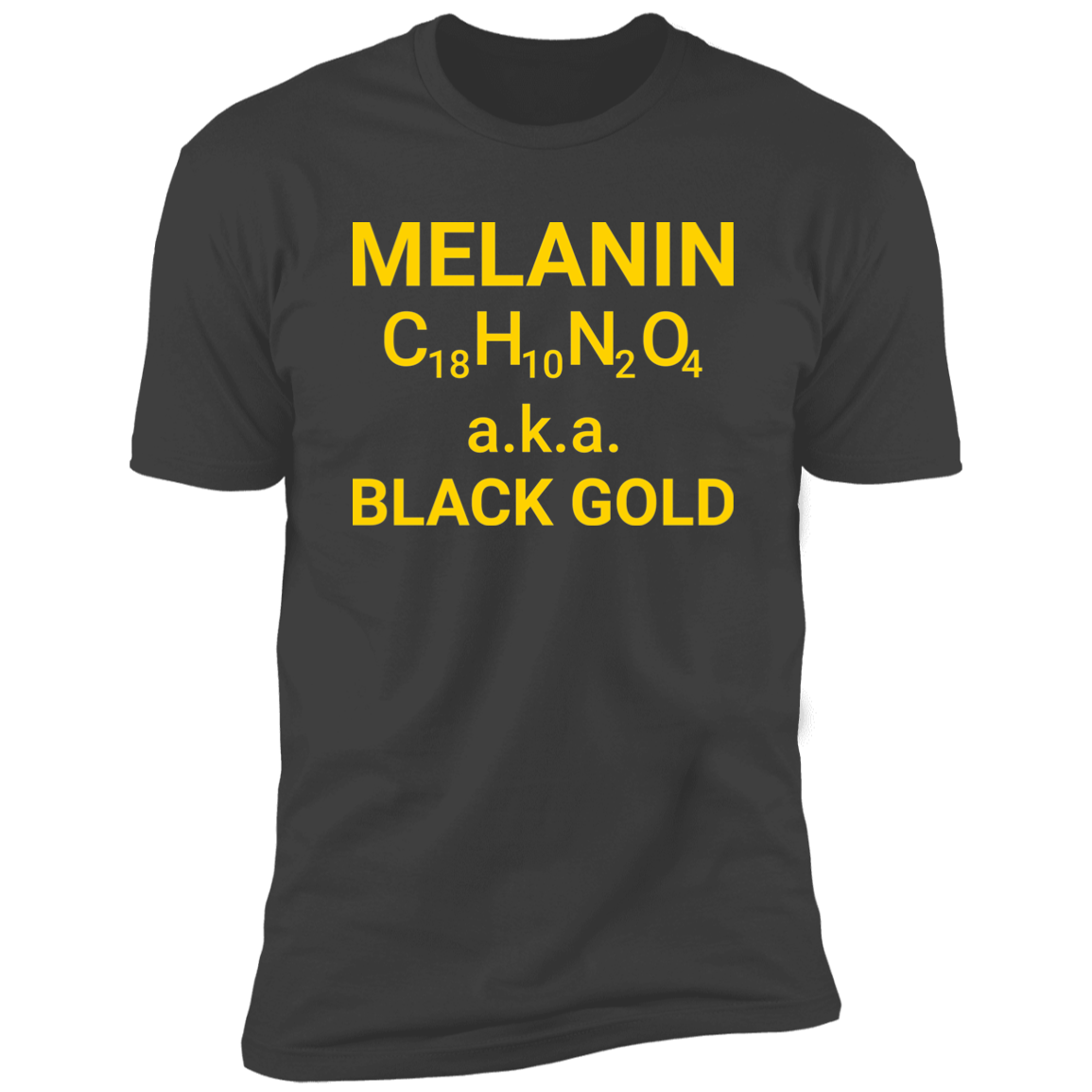 Men's Melanin Black Gold Premium Short Sleeve T-Shirt