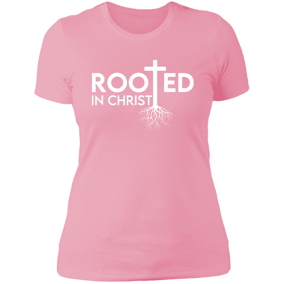 Women's Rooted In Christ Boyfriend T-Shirt