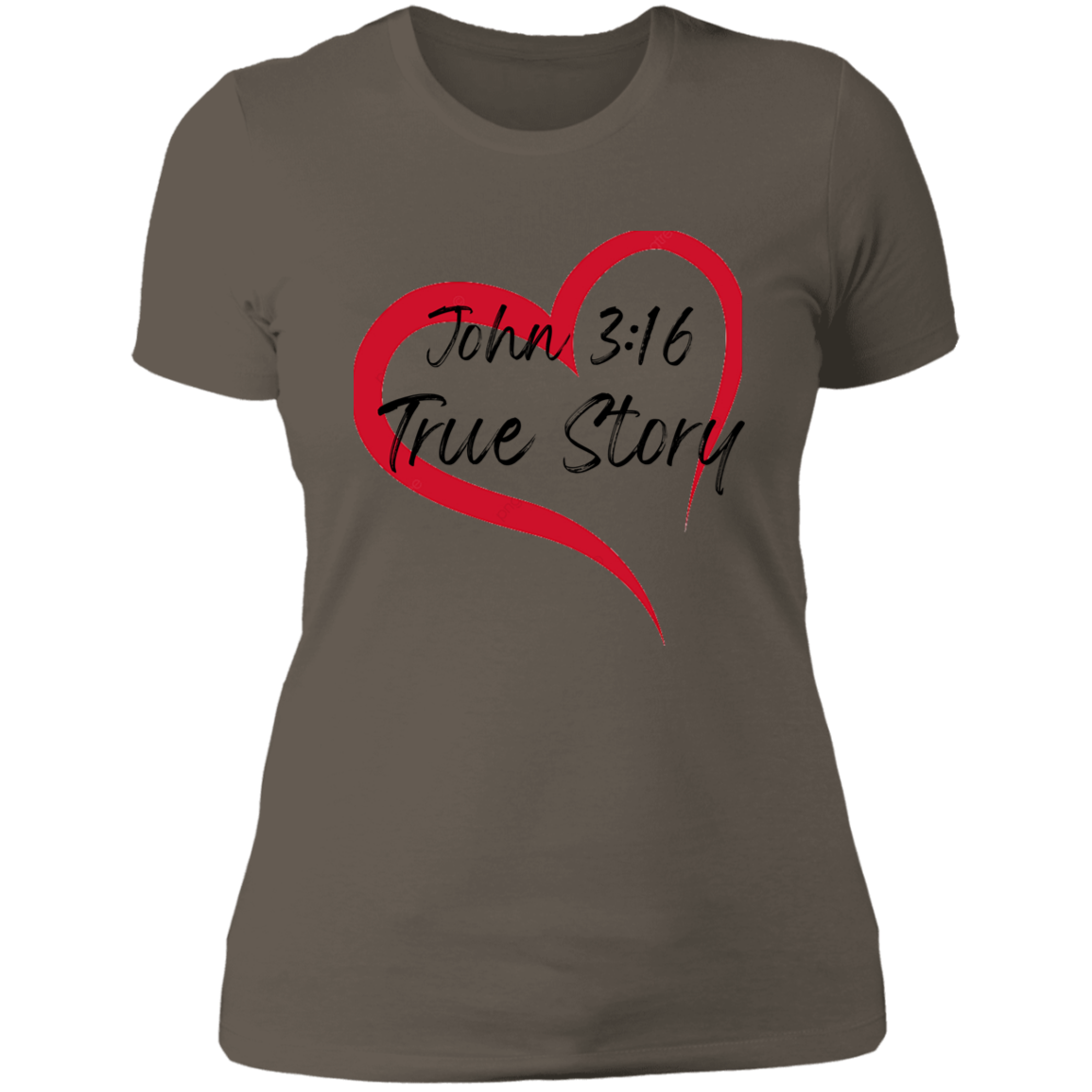 Women's True Story John 3:16 Boyfriend T-Shirt