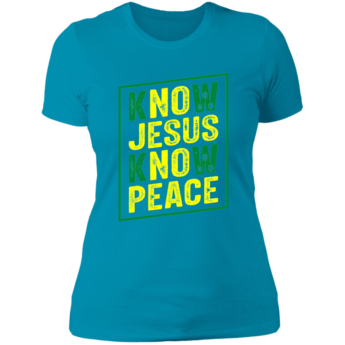 Women's Know Jesus Know Peace Boyfriend T-Shirt