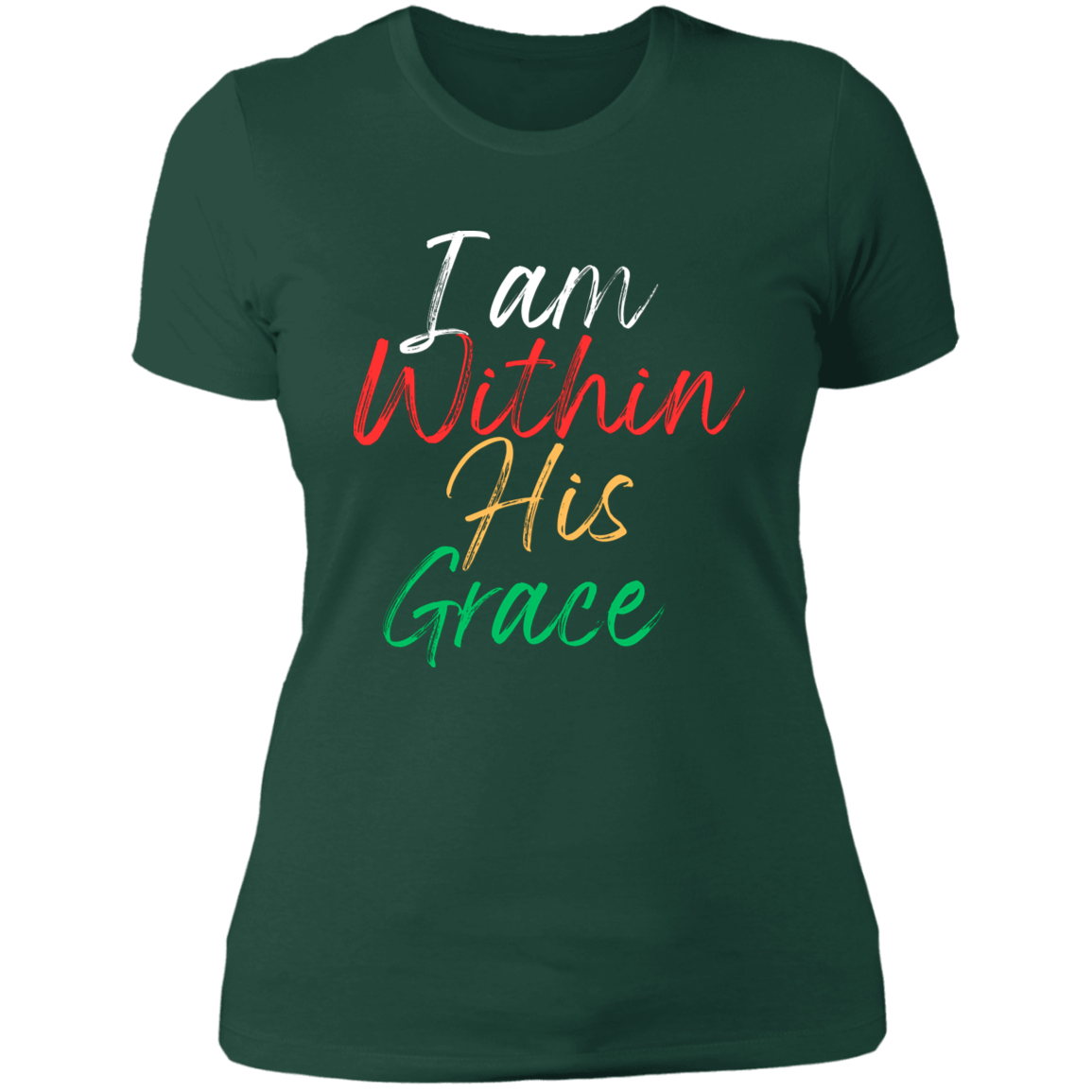 Women's I Am Within His Grace Boyfriend T-Shirt