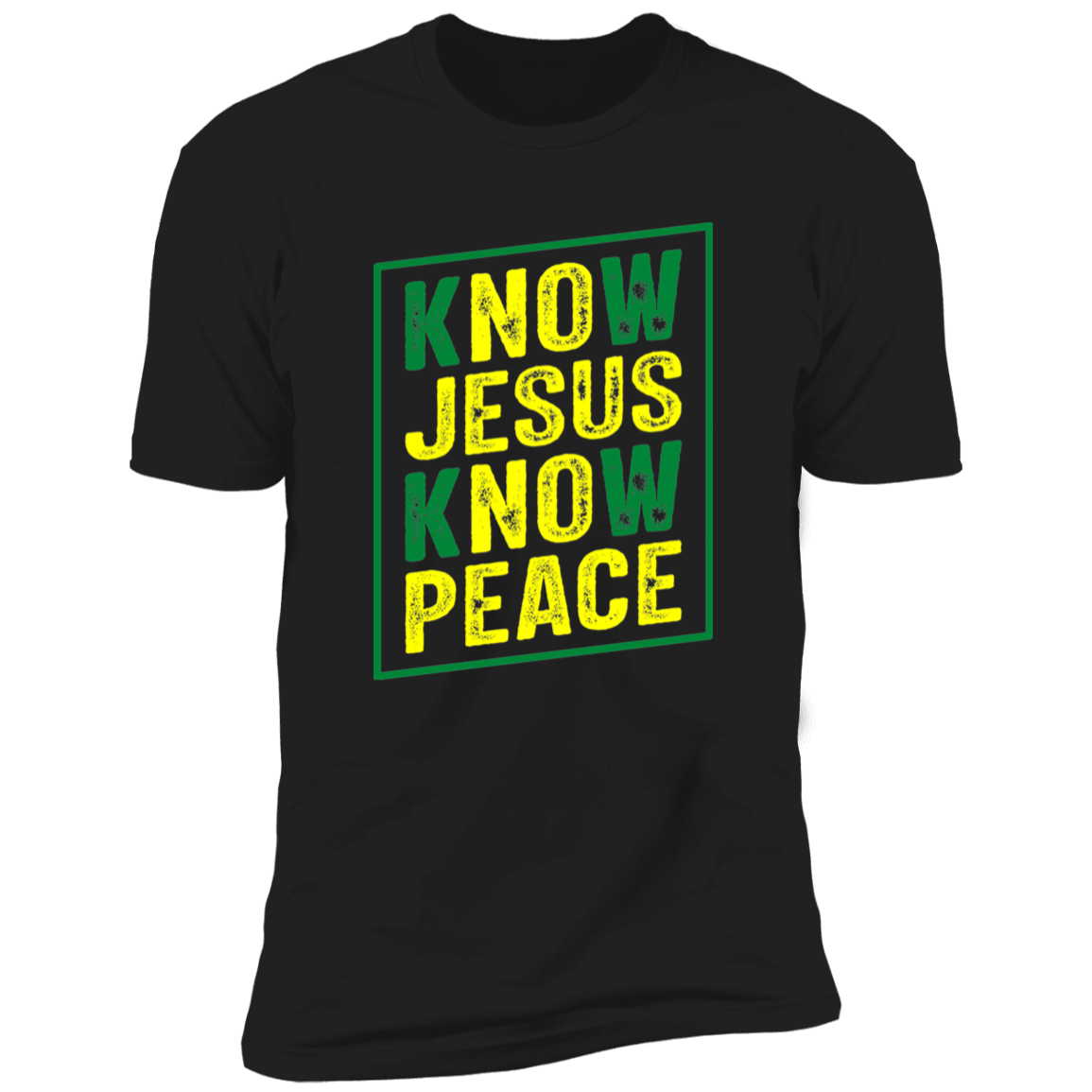 Men's Know Jesus Know Peace Premium Short Sleeve T-Shirt