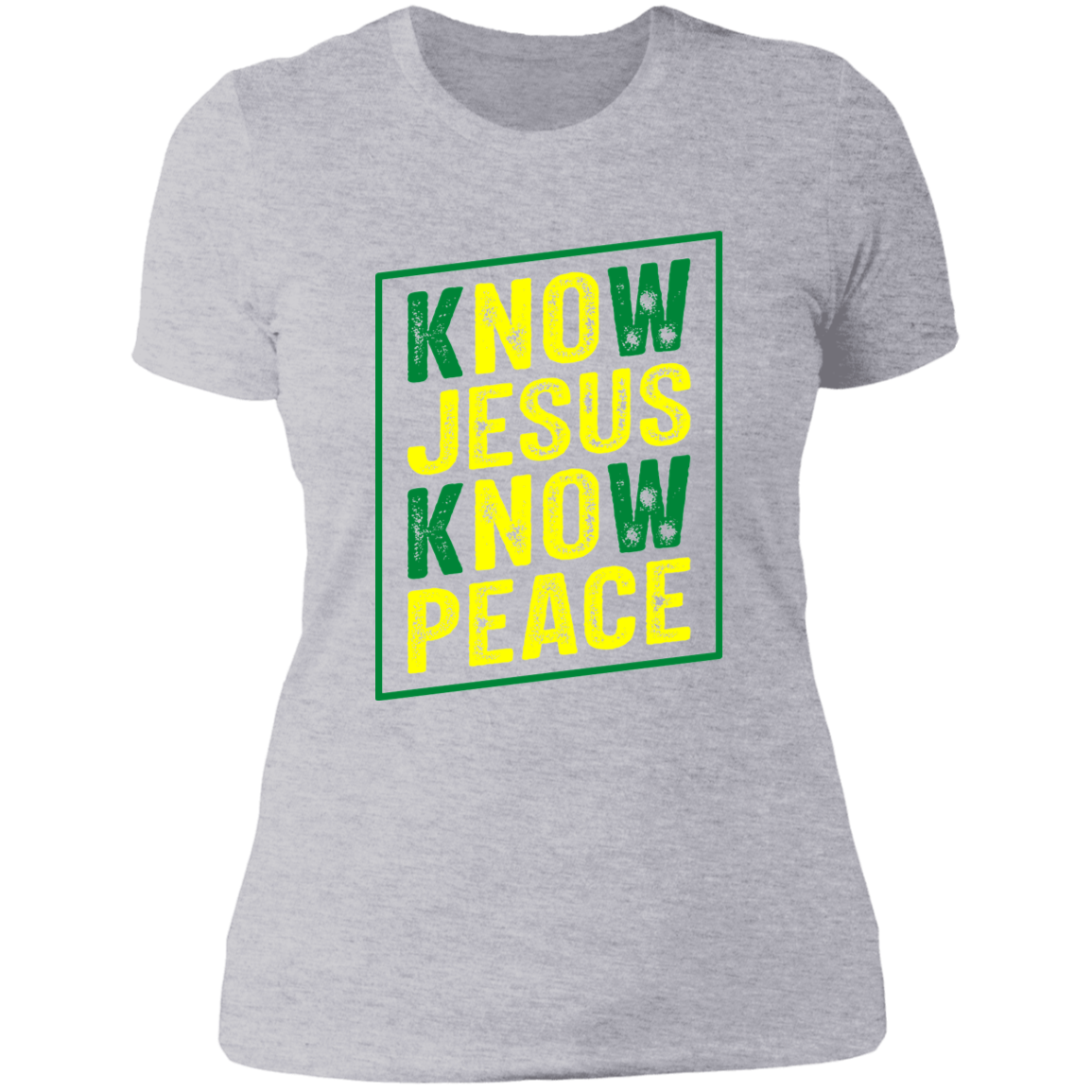 Women's Know Jesus Know Peace Boyfriend T-Shirt