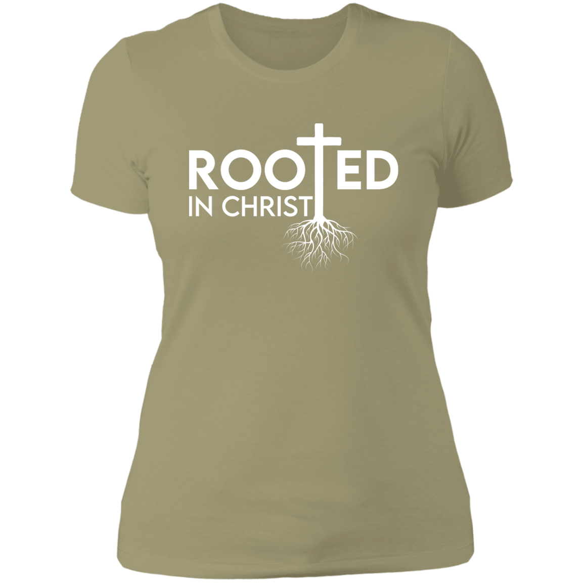 Women's Rooted In Christ Boyfriend T-Shirt