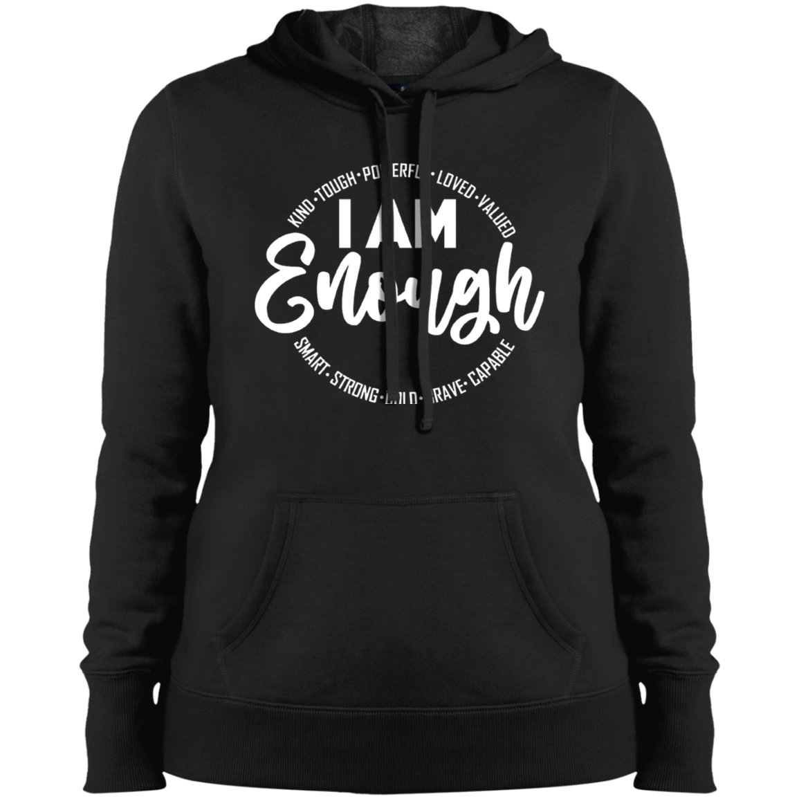 Women's I Am Enough Pullover Hooded Sweatshirt