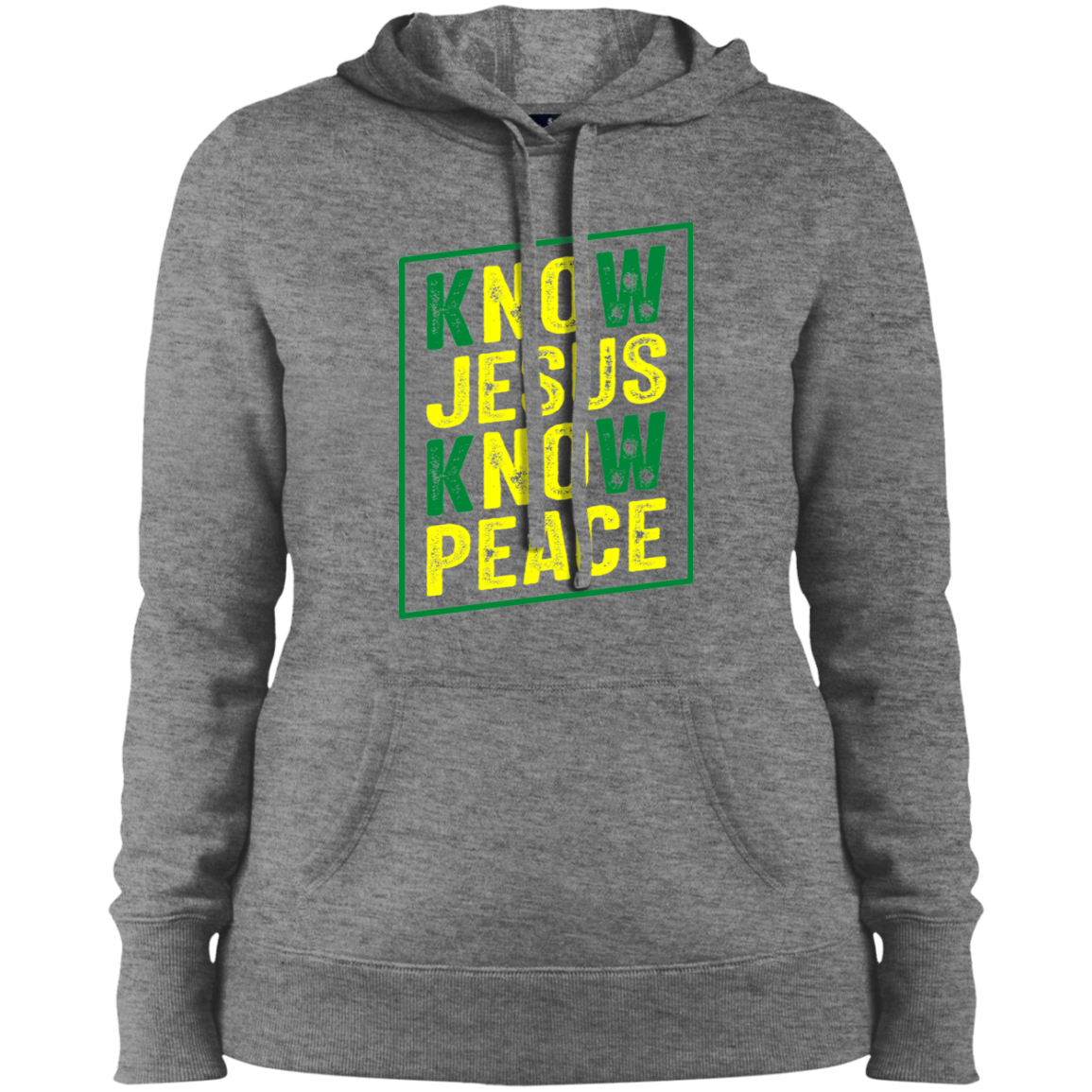 Women's Know Jesus Know Peace Pullover Hooded Sweatshirt