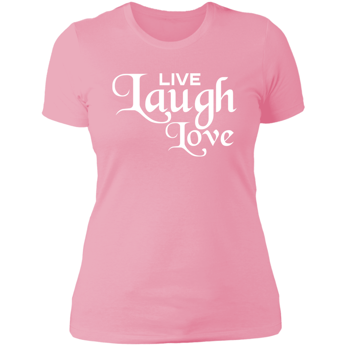 Women's Live Laugh Love Boyfriend T-Shirt