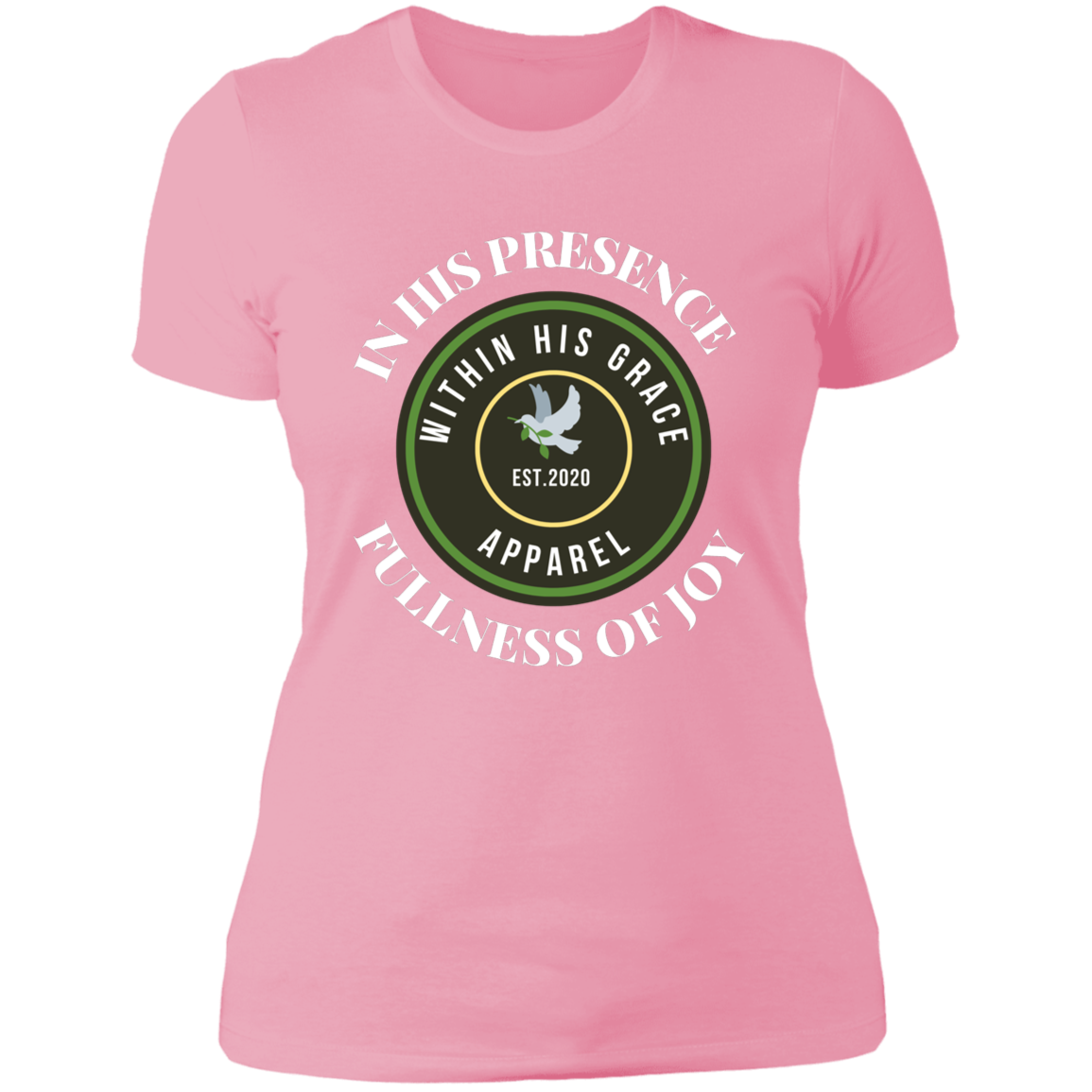 Women's In His Presence Logo Ladies' Boyfriend T-Shirt