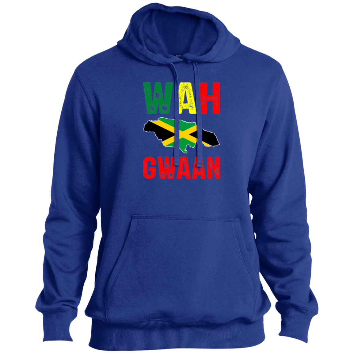 Men's Wah Gwaan Jamaica Rasta Reggae Yardie Pullover Hooded Sweatshirt