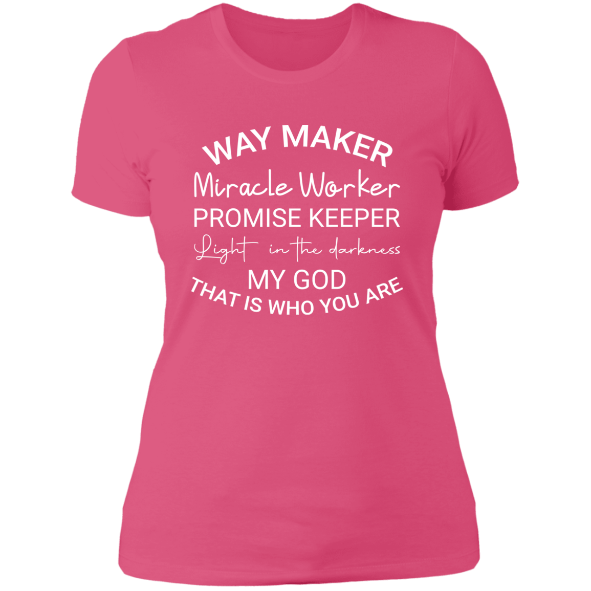 Women's Way Maker Miracle Worker Boyfriend T-Shirt